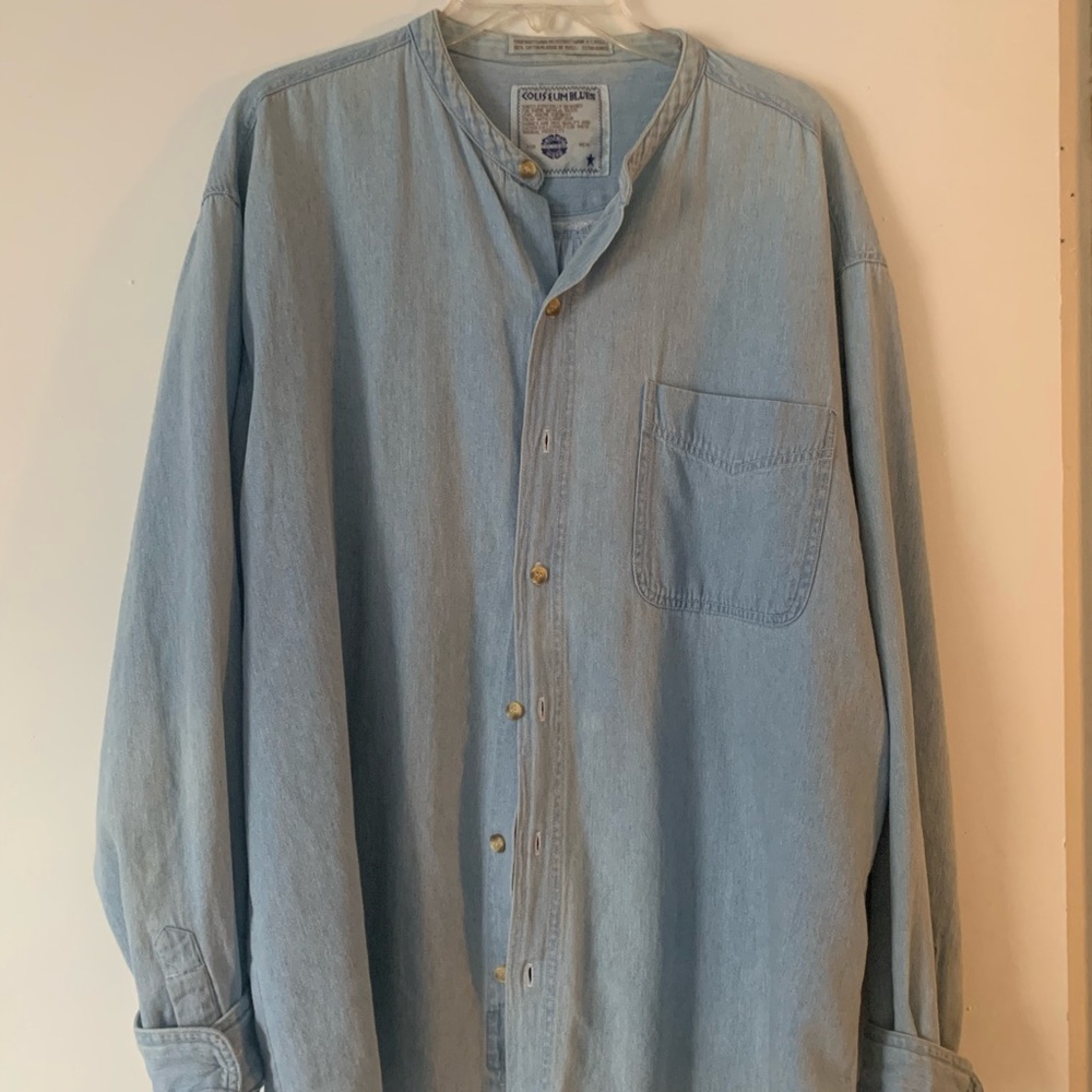 Coldwater Creek Light Blue Button-Up Shirt